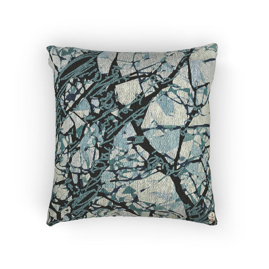Blue Sunset Woven Pillow
